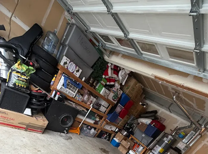 Garage organized and cleared by the Karina’s Cleaning team